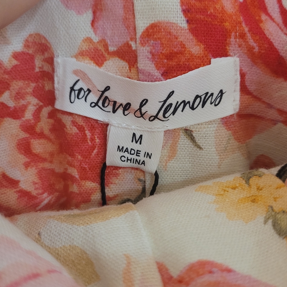For Love And Lemons NWOT Floral Shorts Size M - Picture 4 of 5